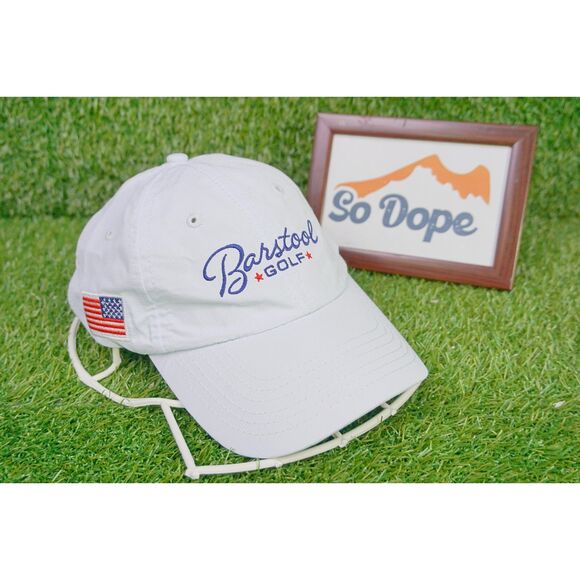 Barstool Golf American Flag Adjustable Hat - OSFA - Picture 1 of 5